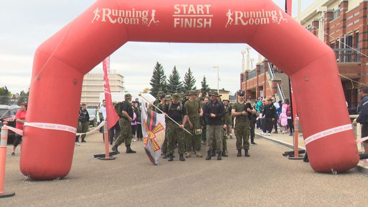 Hundreds take part in the 2018 Walk for Valour.