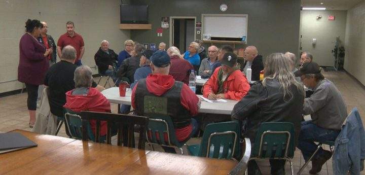 A group of veterans met Monday night to discuss the food bank’s future.