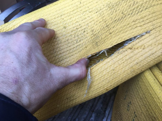 The Vancouver Fire Department said two people drover over its hose twice on Thursday night. 