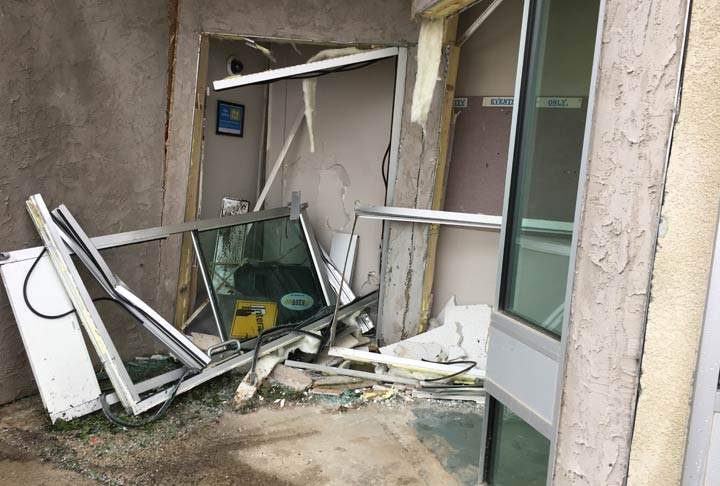 This was the scene at the White Fox bank on Sept. 16.