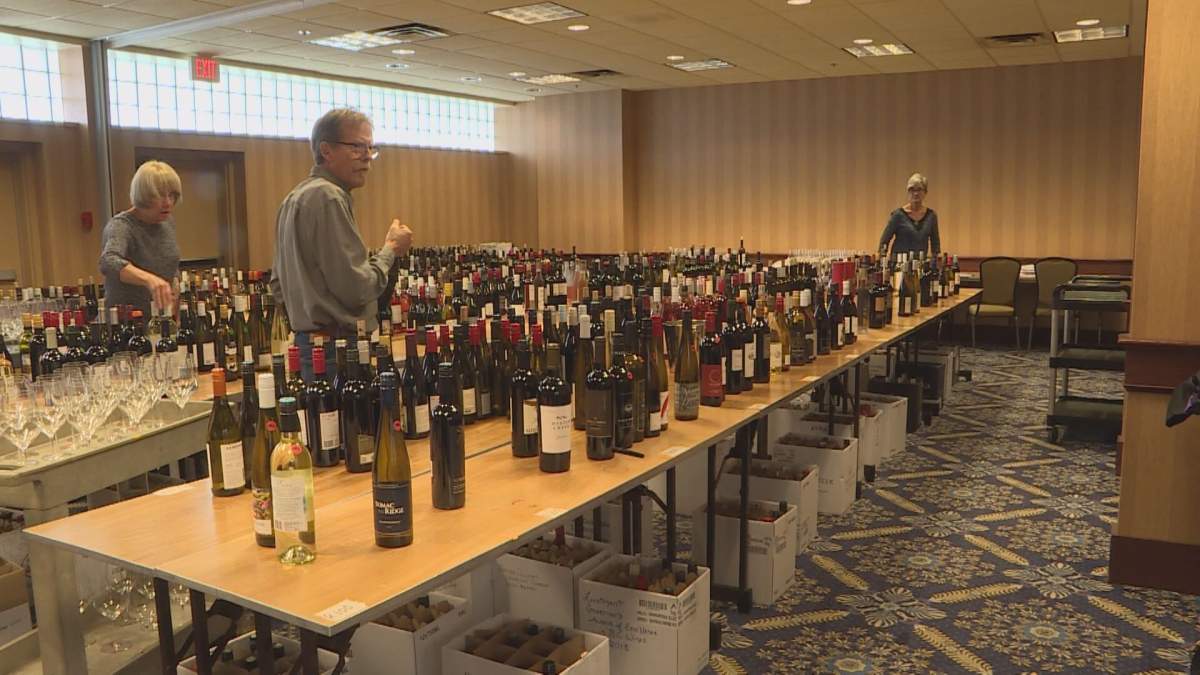 A panel of a dozen judges is tasting more than 700 wines for the 2018 Lieutenant Governor's Wine Awards. 