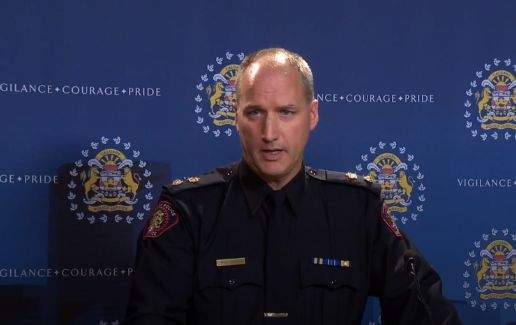 In January 2017, Supt. Steve Barlow speaks for the Calgary Police Service about a review that found CPS should have performed an internal investigation of complaints against officers.