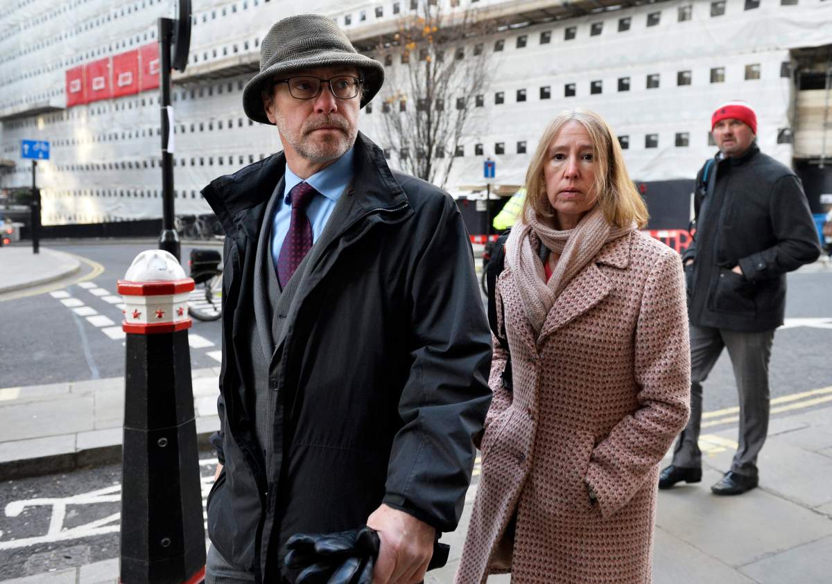 Parents of Jack Letts, dubbed Jihadi Jack, John Letts and Sally Lane arrive at the Old Bailey in London.