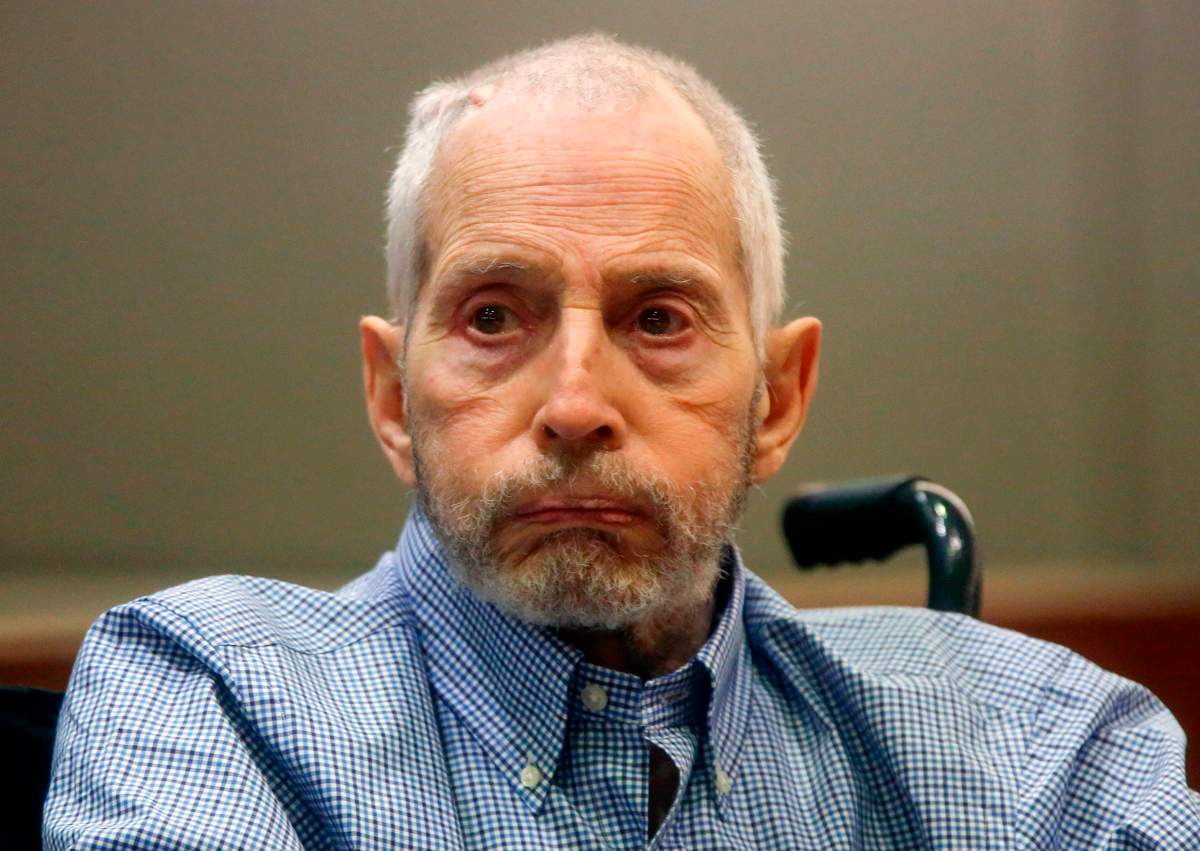 In this Friday, Jan. 6, 2017, file photo, real estate heir Robert Durst appears in a Los Angeles Superior Court Airport Branch for a pretrial motions hearing in Los Angeles. 