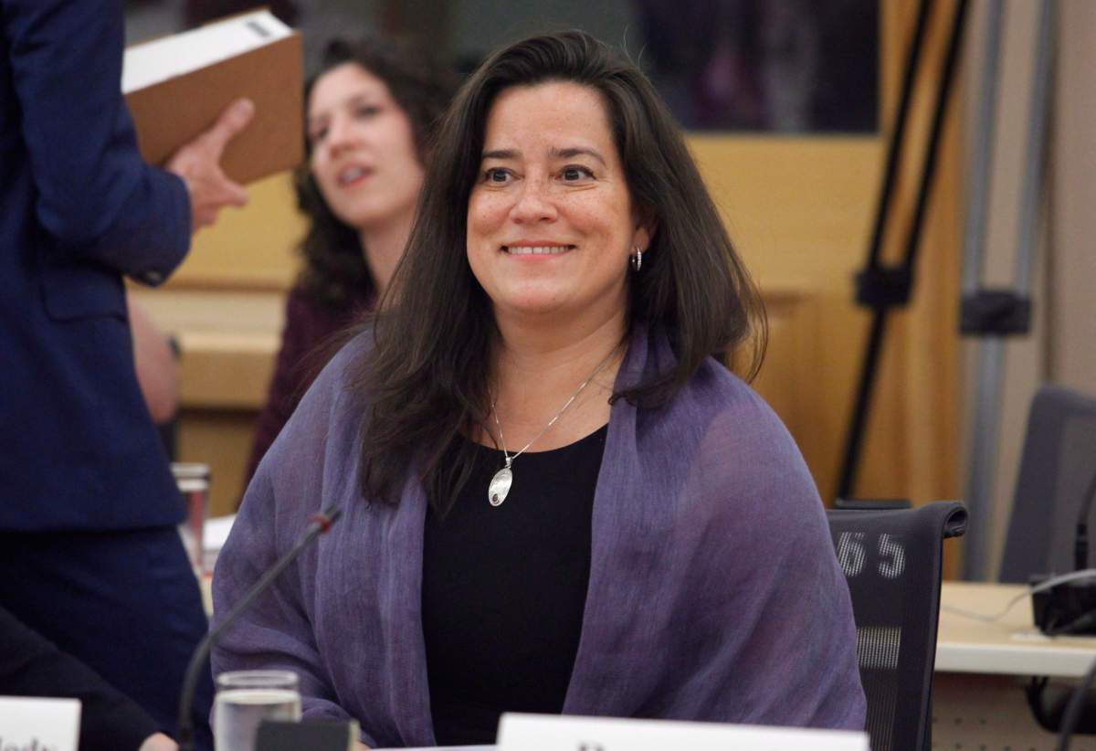 Justice Minister Jody Wilson-Raybould appears at the Senate legal and constitutional affairs committee on Bill C-51 in Ottawa on Wednesday, June 20, 2018. Among other things, the bill would remove blasphemy from the Criminal Code. 