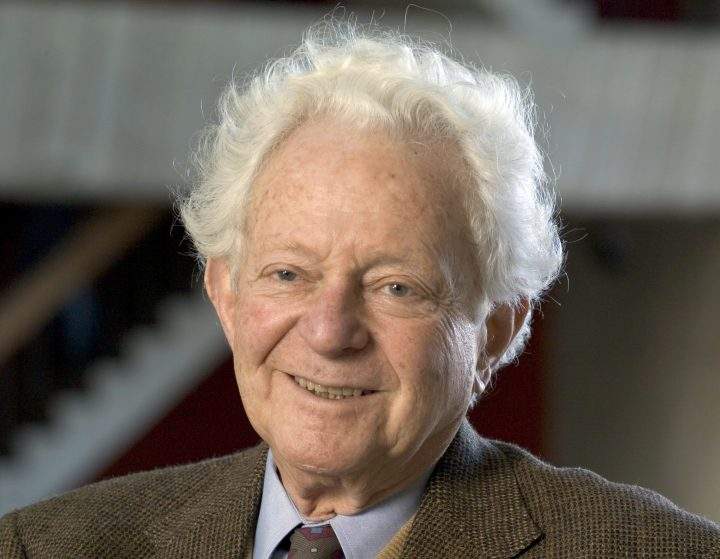 In this Nov. 2014, file photo provided by Fermilab, Physics Nobel Prize winner Dr. Leon M. Lederman poses for a photo in Batavia, Ill.