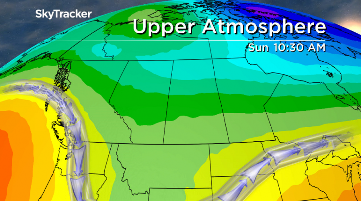 An upper trough lingers over the area this long weekend keeping conditions cool and unsettled.