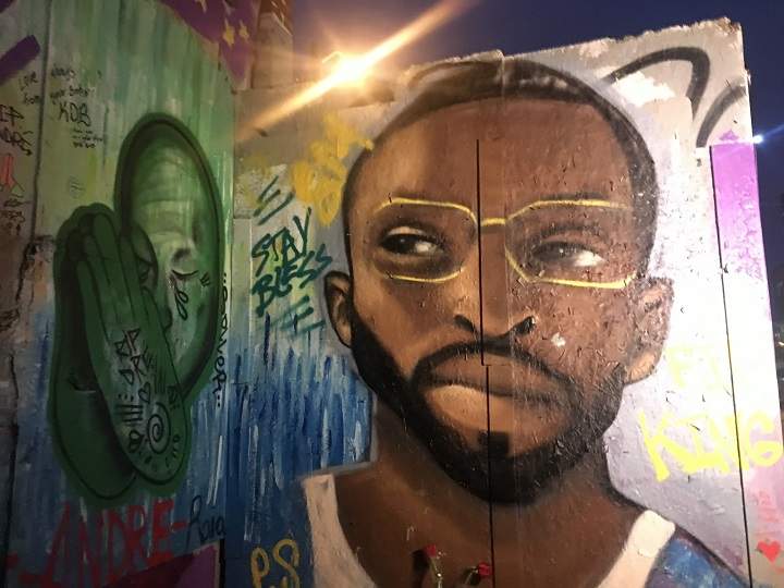 A mural painted by local artists in the community will remain as a memorial for Andre Alexander.