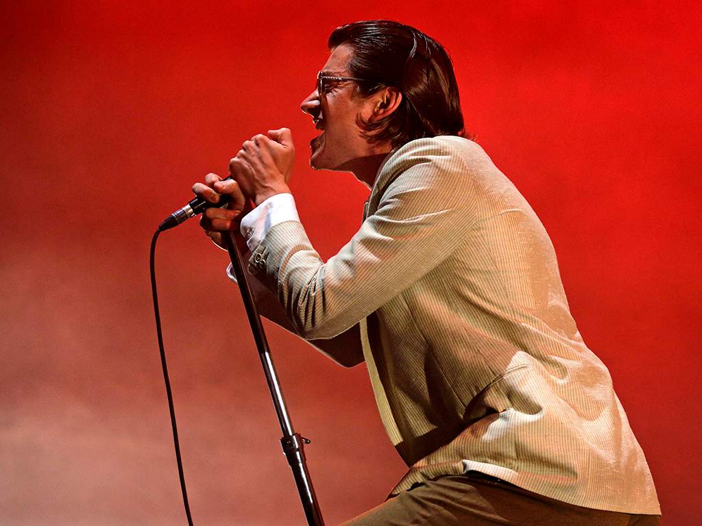 Alex Turner of Arctic Monkeys performs during the 12th Alive Music Festival in Oeiras, near Lisbon on July 12, 2018. 