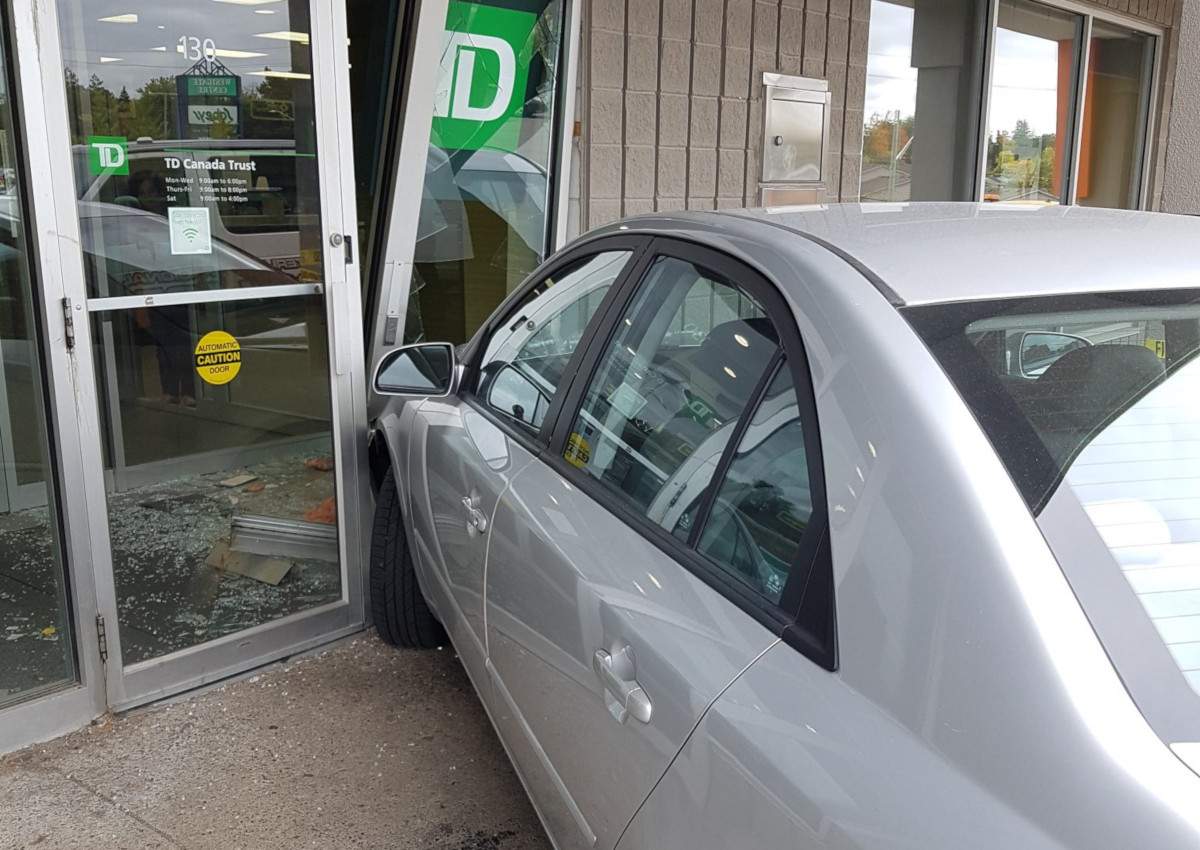 Police say the car was being driven by an 84-year-old man.