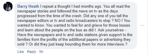 Barry Heath comment on Facebook.