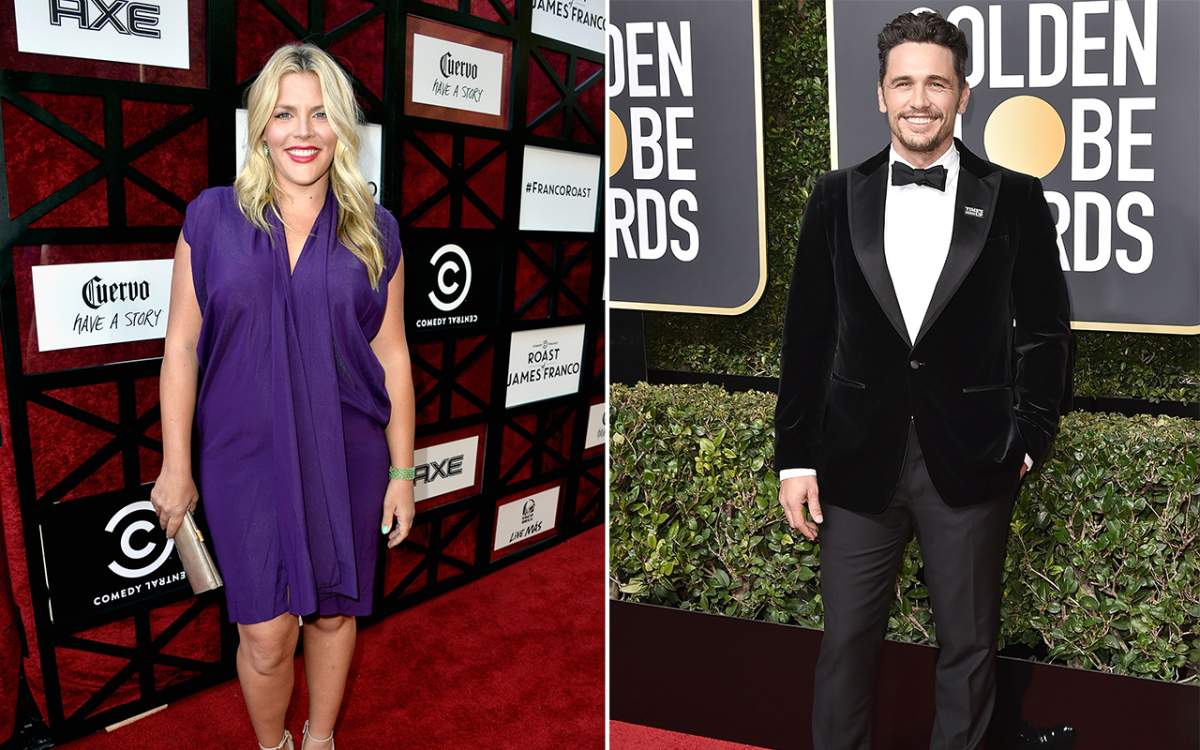 (L-R): Busy Philipps and James Franco.
