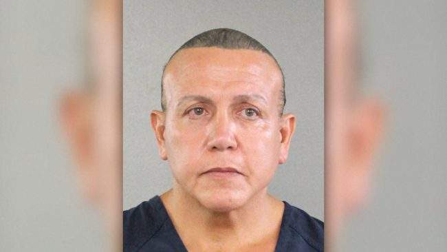 Undated mug shot of pipe bombing suspect Cesar Sayoc.