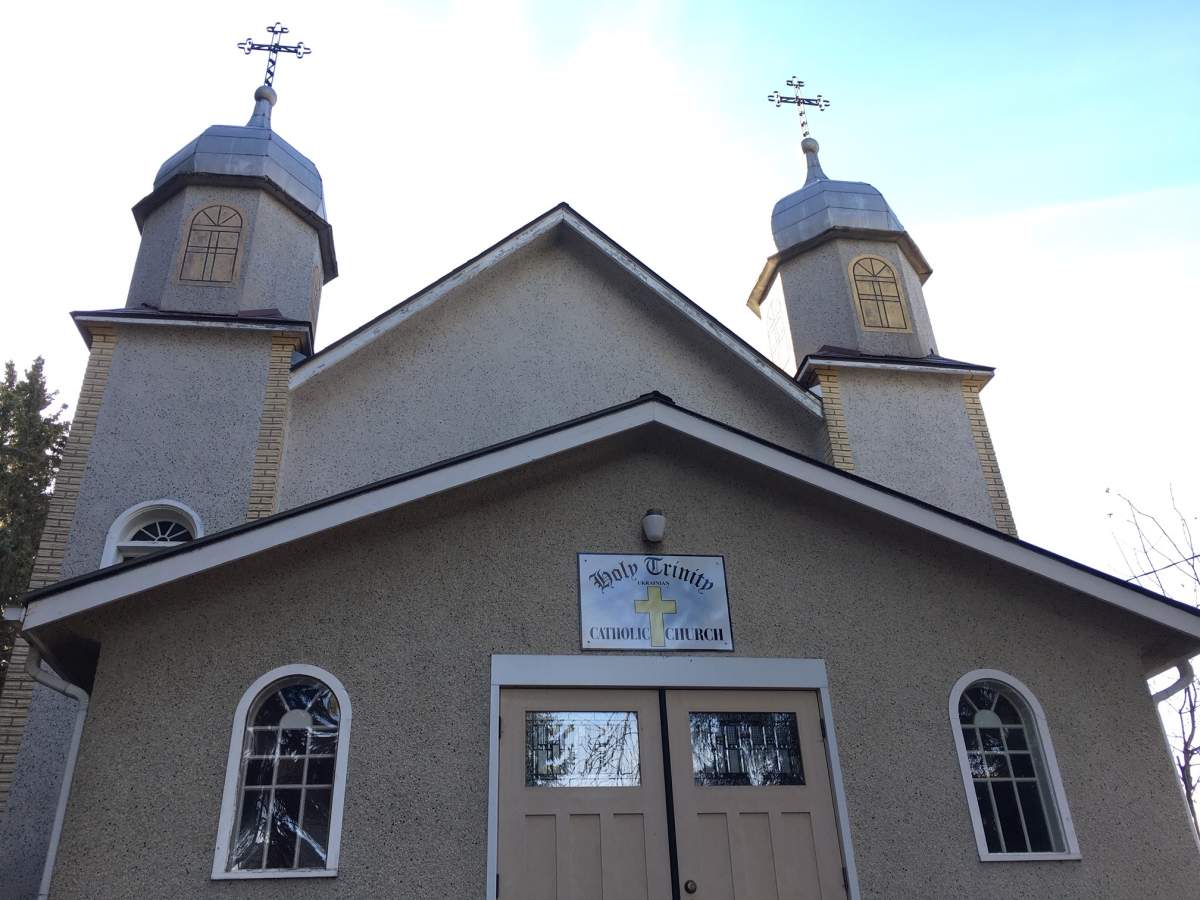 The Church of the Holy Trinity Ukrainian Catholic Church in Calmar, Alta. 