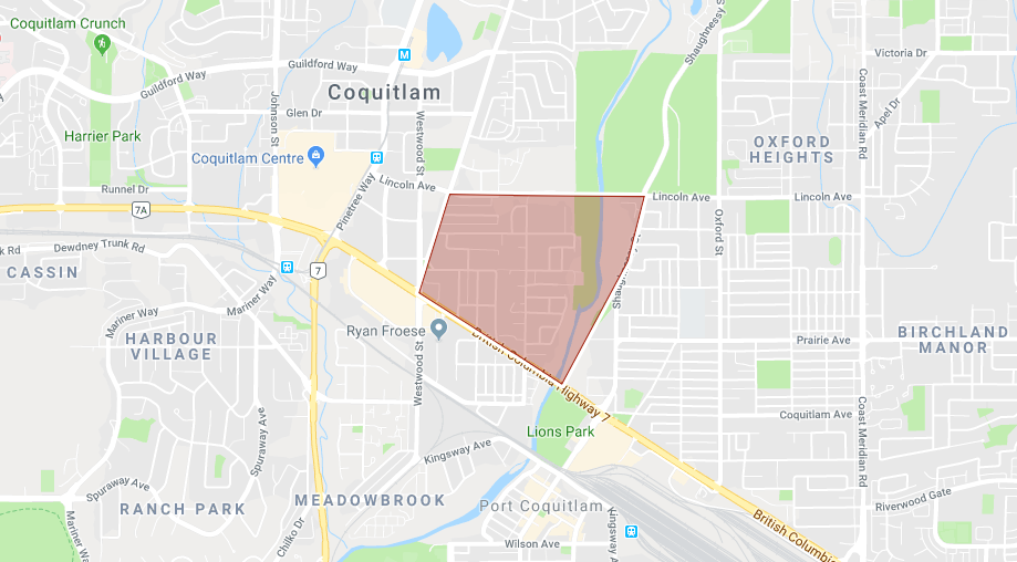 Police are asking people to stay out of the area depicted above. 