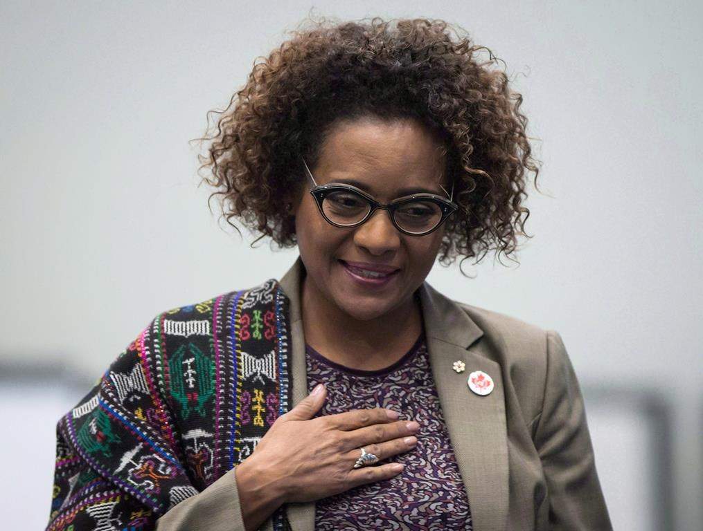 Michaelle Jean is showing no signs of withdrawing her candidacy for the top job at La Francophonie.
