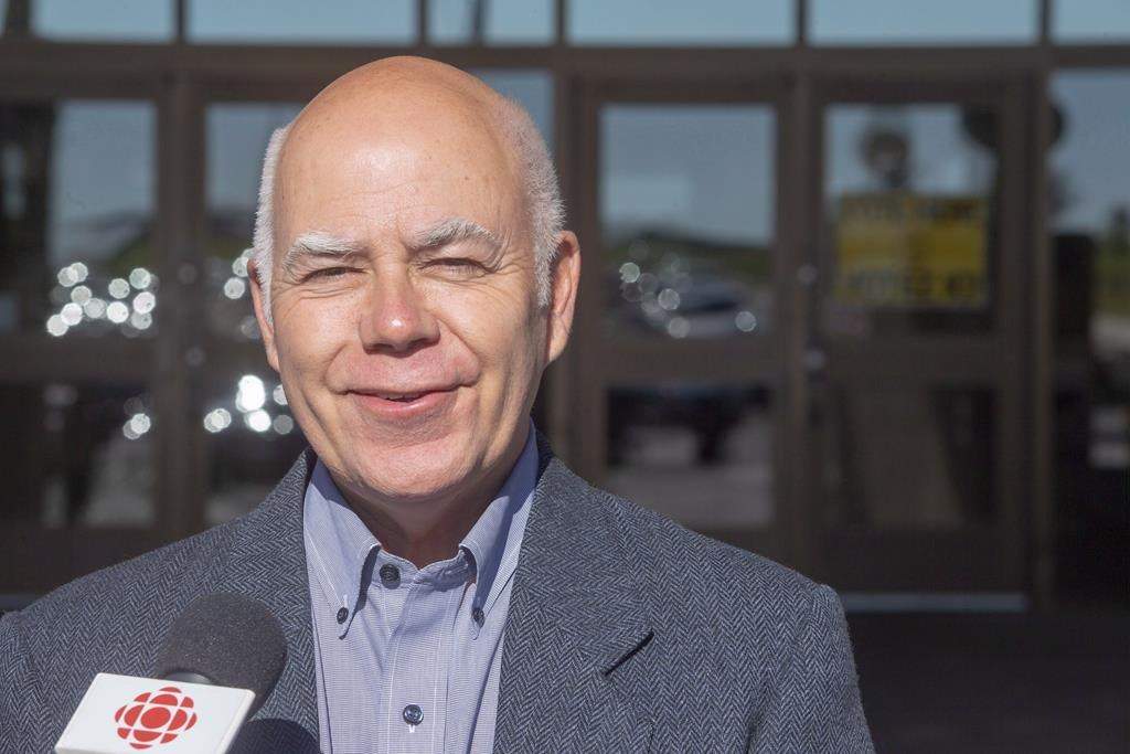 New Brunswick Green Party Leader David Coon speaks to the media after casting his vote at the Centre Communautaire Saint-Anne in Fredericton, N.B., on Monday, Sept. 24, 2018.