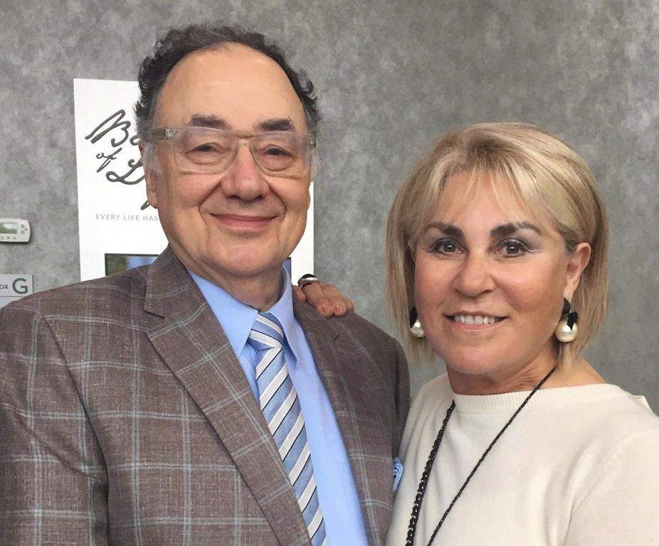 Barry and Honey Sherman are shown in a handout photo from the United Jewish Appeal. THE CANADIAN PRESS/HO-United Jewish Appeal MANDATORY CREDIT.