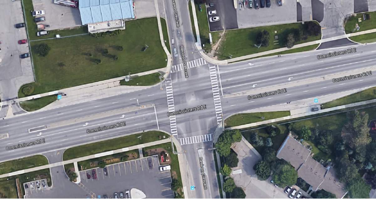 Police say the incident occurred inside a bus shelter near Commissioners Road and Deveron Crescent.