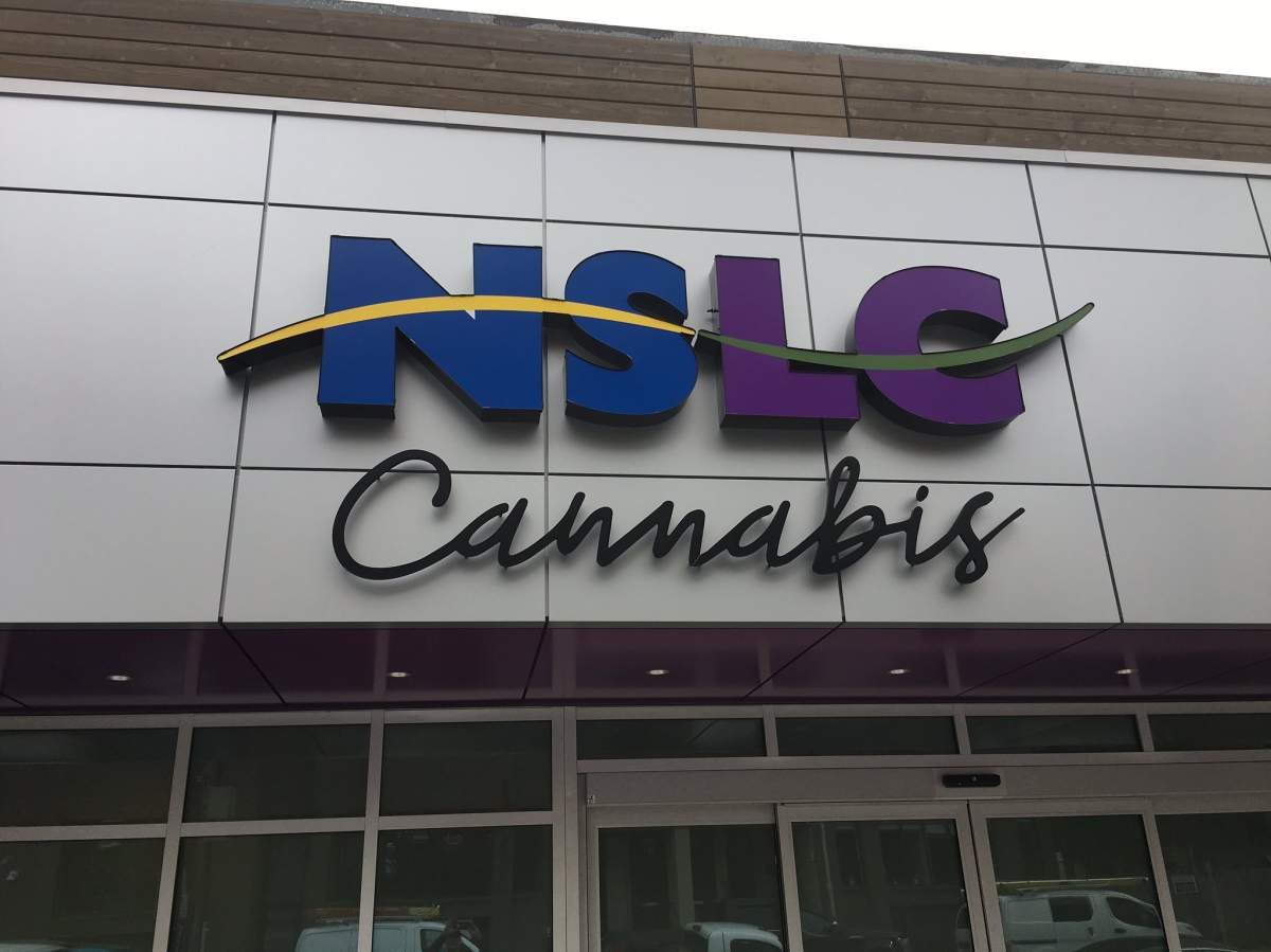The signage for the new NSLC Cannabis storefront on Clyde Street in Halifax, N.S., has been revealed. 