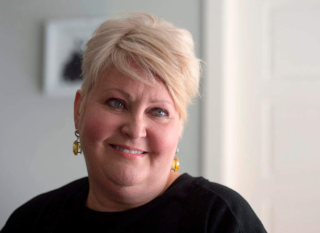Audrey Parker, diagnosed with stage-four breast cancer which had metastasized to her bones and has a tumour on her brain, talks about life and death at her home in Halifax on Tuesday, Oct. 23, 2018. Parker, who is terminally ill and plans to end her life Thursday with medical assistance, says she has embraced her fate, sought the comfort of friends and wasted no time feeling sorry for herself in the two years since her diagnosis. THE CANADIAN PRESS/Andrew Vaughan.