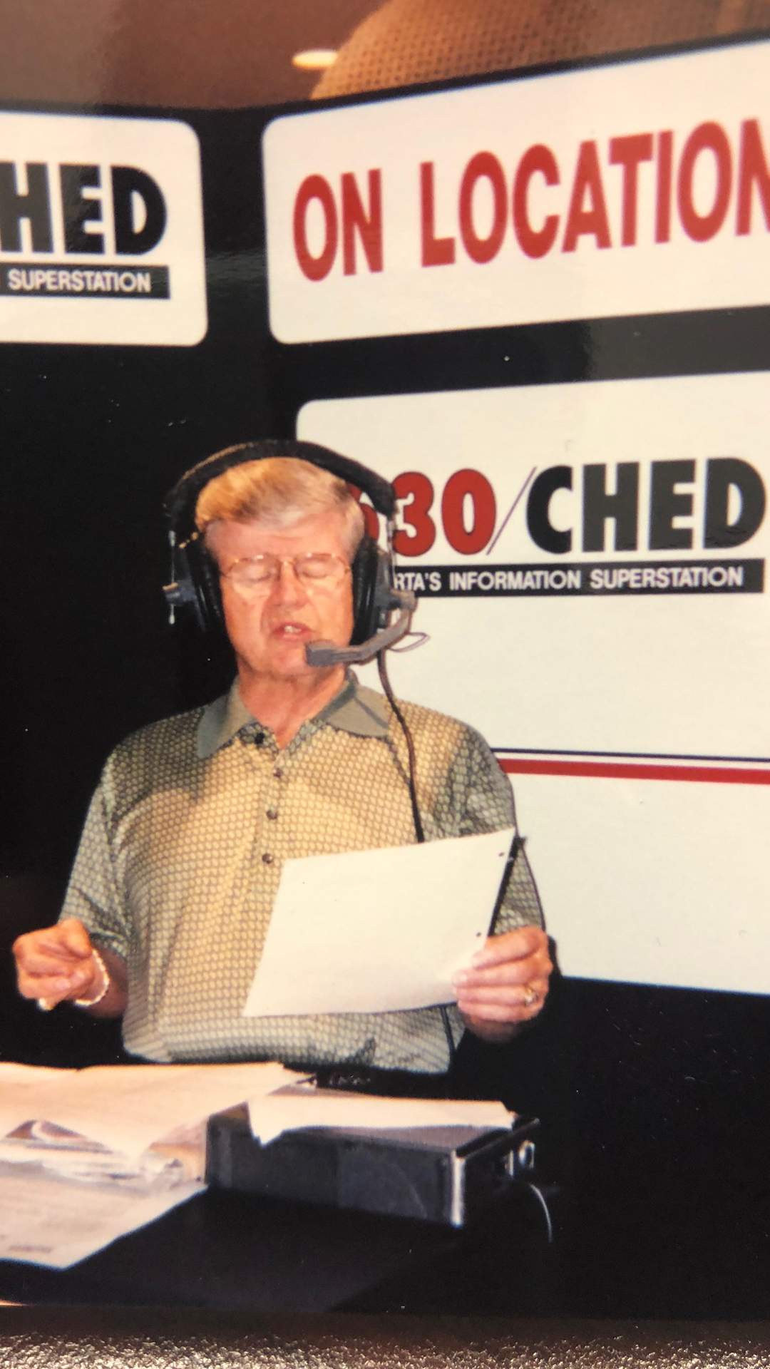 Bryan Hall live on location for 630 CHED.