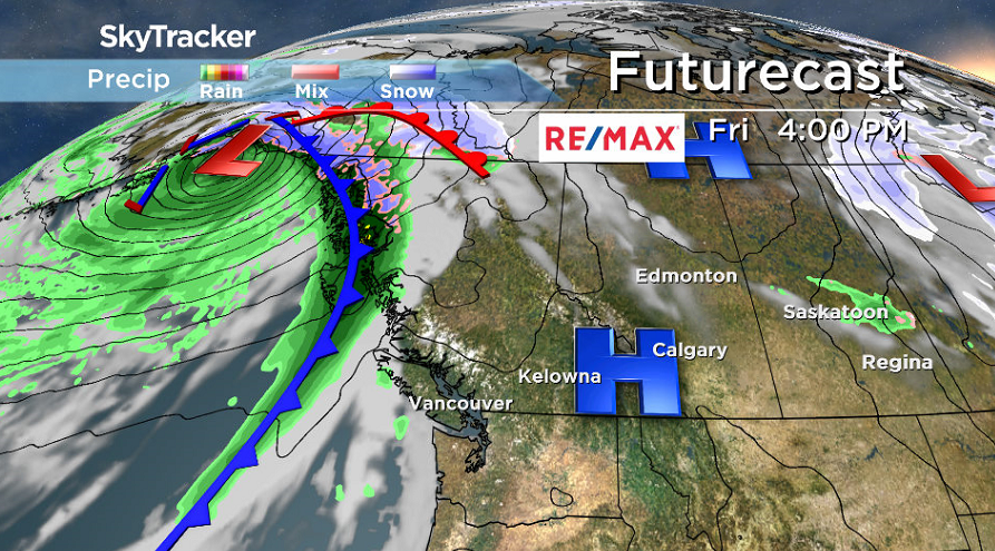 High pressure remains in place on Friday, keeping skies mostly sunny.