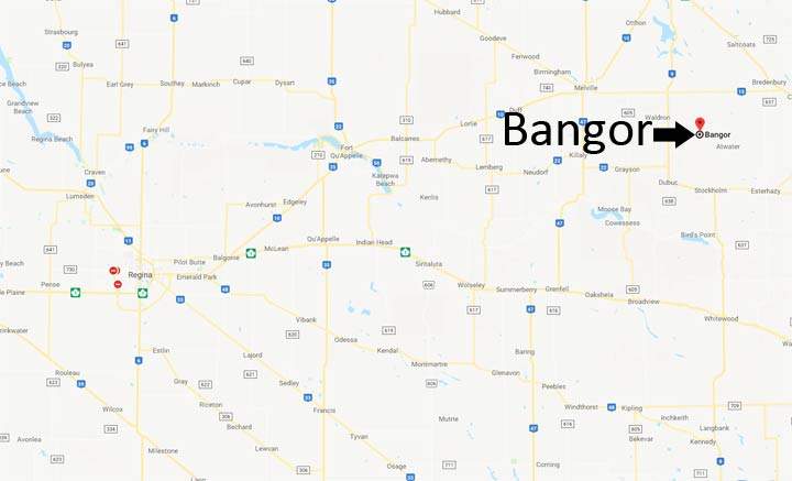 Human remains were found at the scene of a crashed SUV on a rural property near Bangor, Sask.