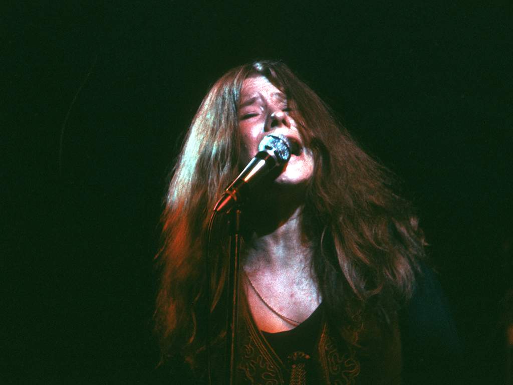 Janis Joplin performing onstage at the Fillmore East circa 1968 in New York City, New York. 