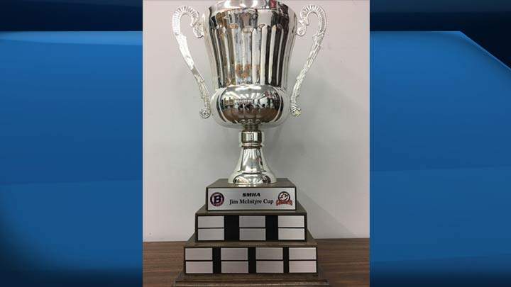 The Saskatoon Blazers and the Saskatoon Contacts will play each other annually for the Jim McIntyre Cup.