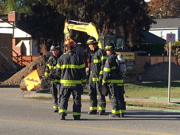 The Kelowna fire department was on scene, as were Fortis crews plus local police.