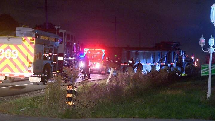 A male motorcyclist has died after a crash on Highway 27 Wednesday evening.