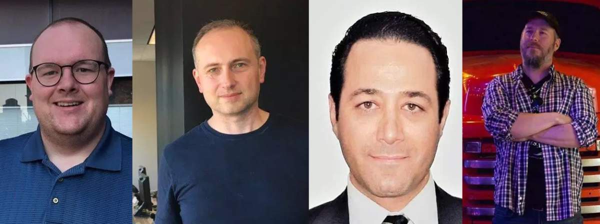 David Millie, Sean O'Connell, Vahide Bahramporian, and Jordan Minter are all running for mayor in London. 