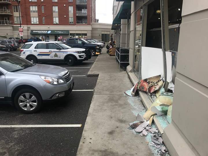 Another look at the accident at Nester’s Market, and the silver SUV that hit the front of the store.