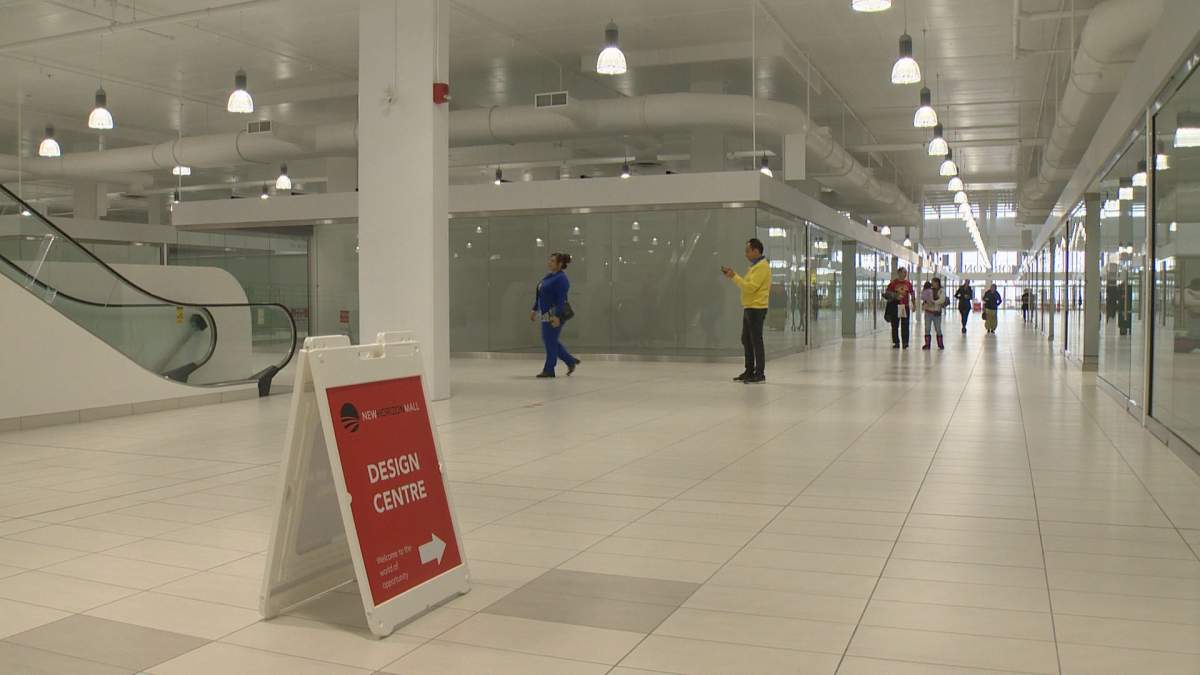 Customers inside the New Horizon Mall near Balzac.