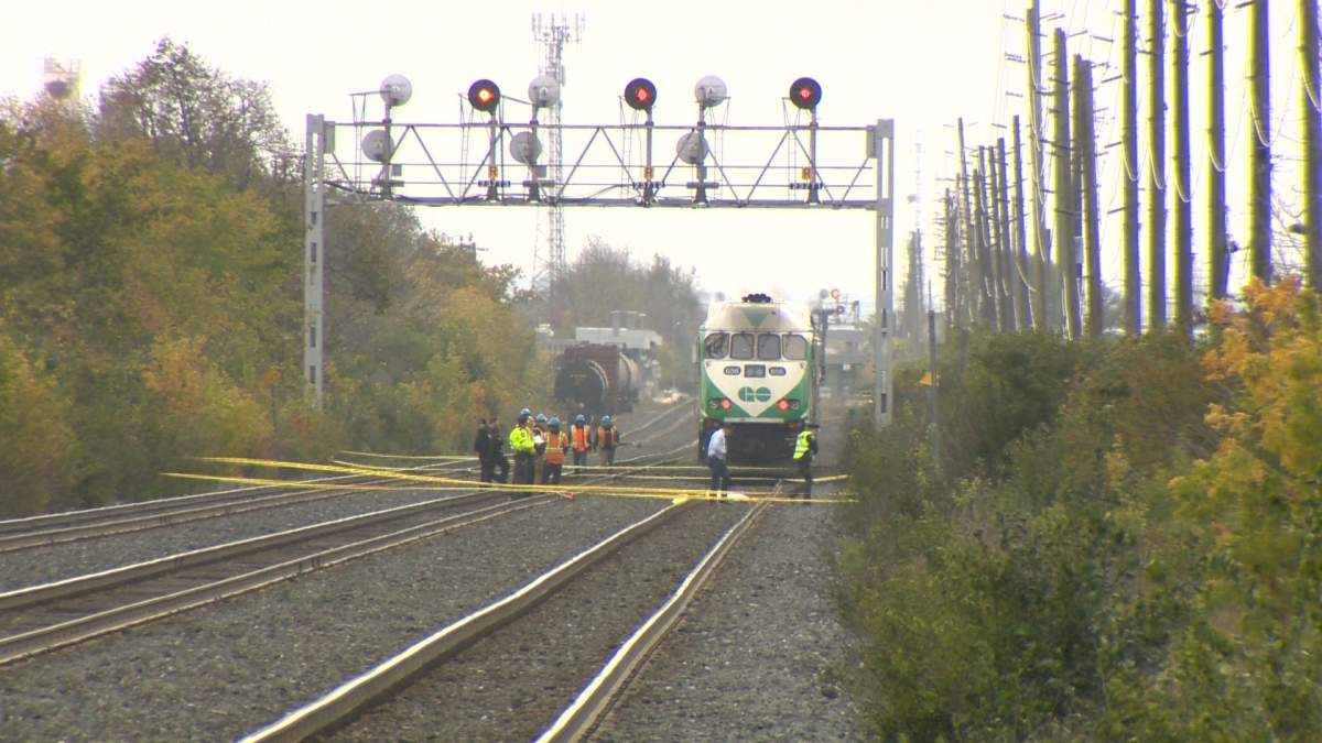 A pedestrian was fatally struck by a GO train just east of Bronte station in Oakville. 