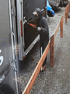 Cobourg police are seeking a suspect who stole ATVs and a trailer.