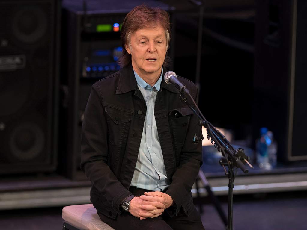 Sir Paul McCartney speaks and performs with 20 lucky fans at the Regal Theatre on November 30, 2017 in Perth, Australia. 