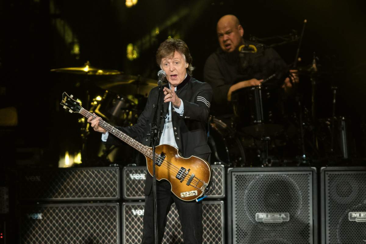Paul McCartney performs at Suncorp Stadium on Dec. 9, 2017, in Brisbane, Australia.