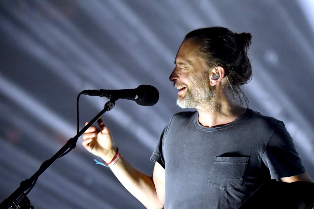 Thom Yorke of Radiohead performs at Madison Square Garden on July 11, 2018, in New York City, NY.