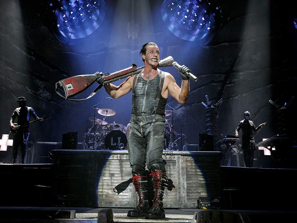 Rammstein frontman Till Lindemann at The Forum, in Inglewood, Calif. May 20, 2011. 
