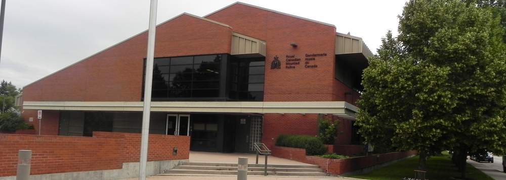 RCMP in Dauphin, Man., say the theft involved electronics valued at approximately $12,000. The Dauphin RCMP building is seen in this file photo.