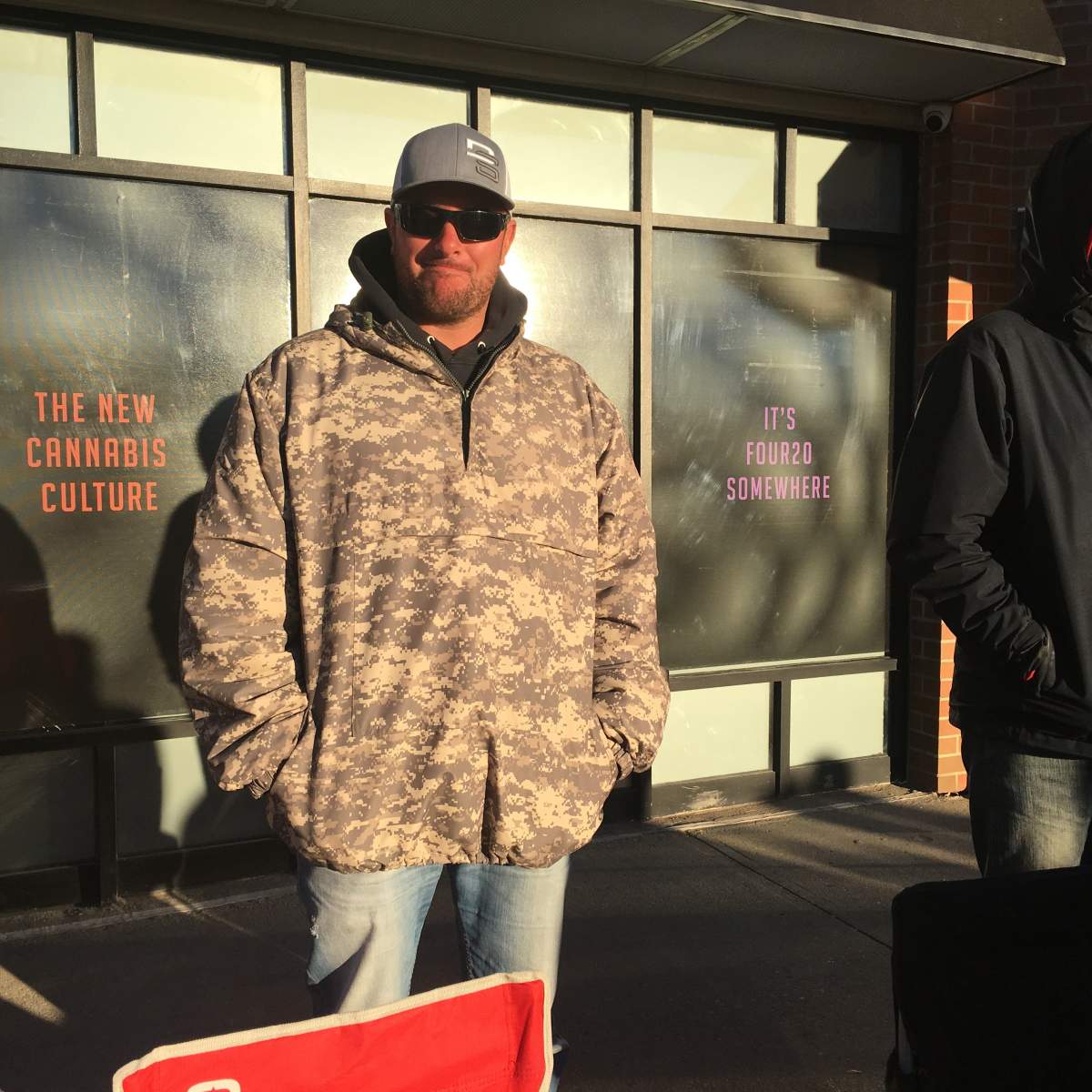 Rick said he had fun talking to the people in line at the Four20 Premium Market.