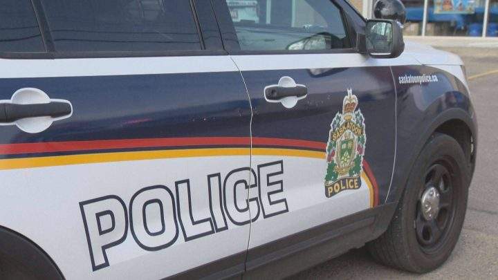 A side view of a Saskatoon police patrol SUV.