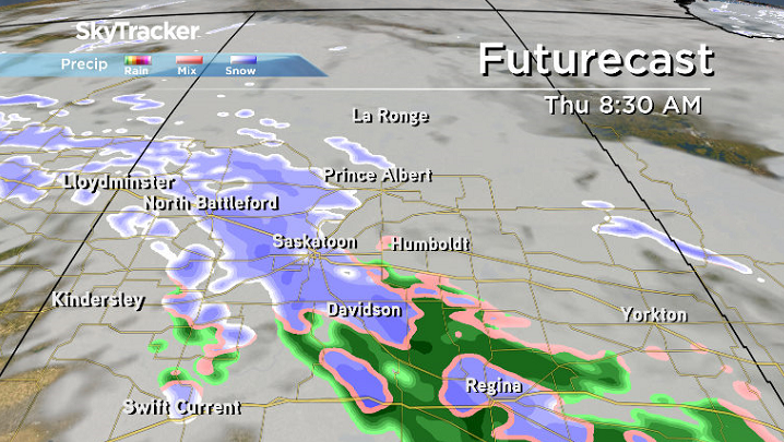 Snow rolls in across the region to kickoff November on Thursday.