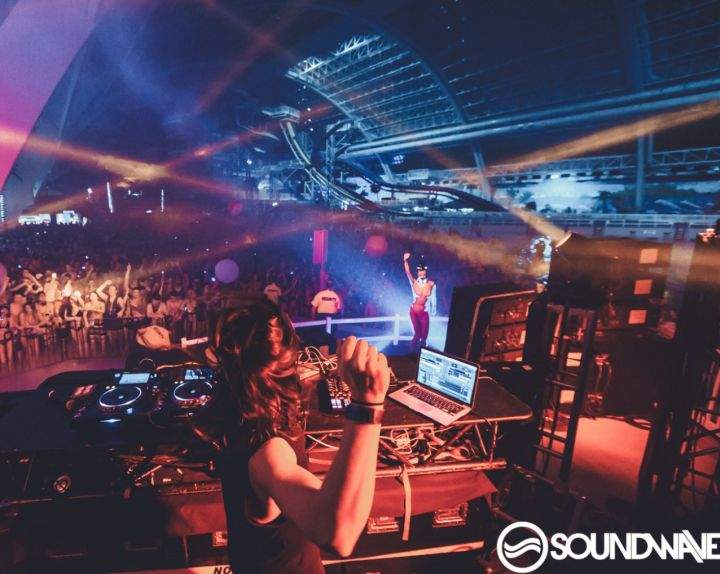 Six people at an electronic dance music party at West Edmonton Mall's World Waterpark on Friday night were taken to hospital.