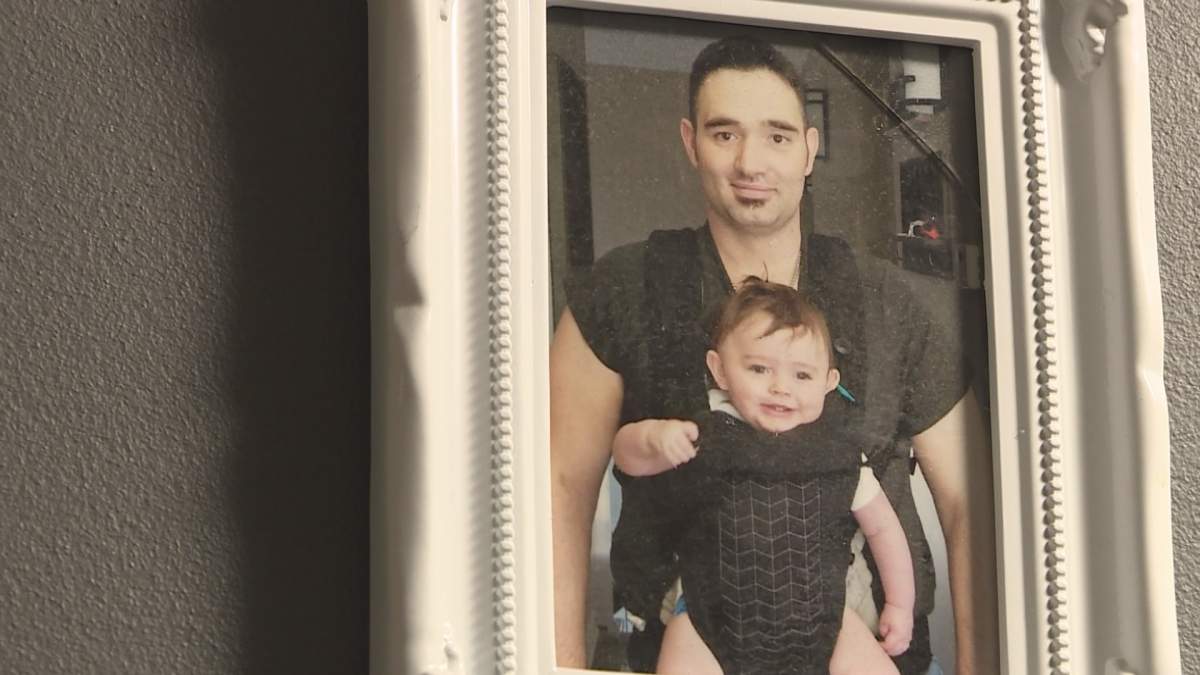 Skye Fahlman’s brother, Kody — seen here with his son — died on March 29, 2018.