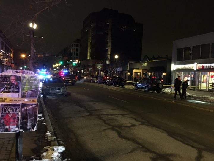 Police have blocked parts of 17 Avenue S.W. between 9 Street S.W. and 9A Street S.W.