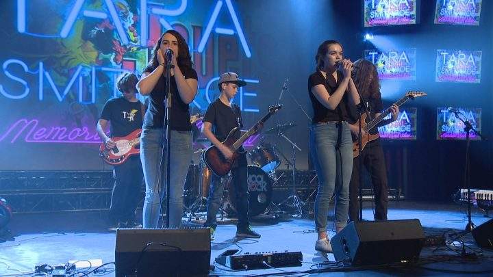 The House Band from School of Rock Calgary played a set list of Tara Smith Roe’s favorite songs.