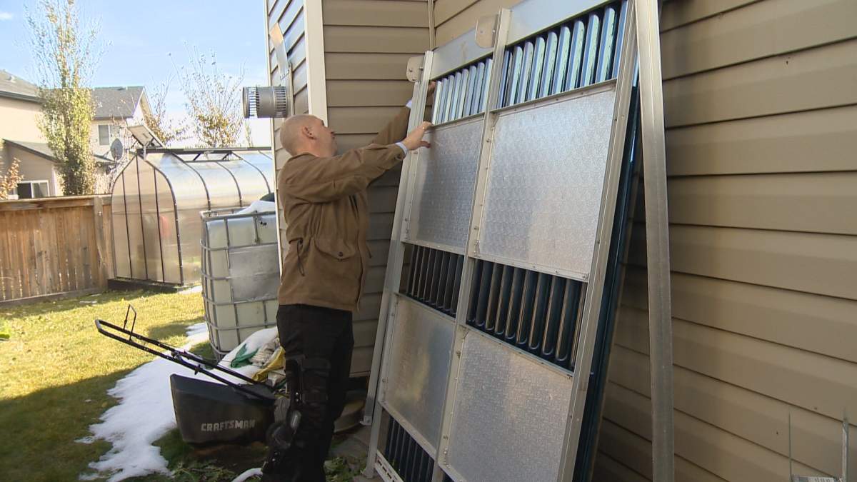 Since being laid off from the oil and gas industry, Terry Reid has taught himself about energy savings by making extensive modifications to his own home.